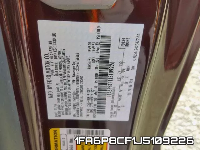 1FA6P8CF1J5109226 фото 2