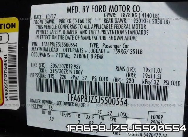 1FA6P8JZ5J5500554 фото 10