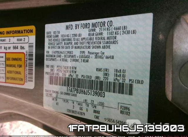 1FATP8UH6J5139003 фото 8