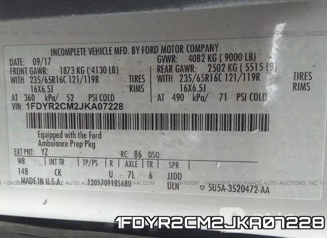 1FDYR2CM2JKA07228 фото 10
