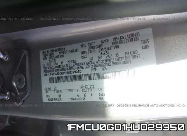 1FMCU0GD1HUD29350 фото 10