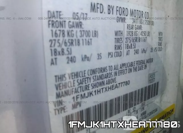 1FMJK1HTXHEA77780 фото 10