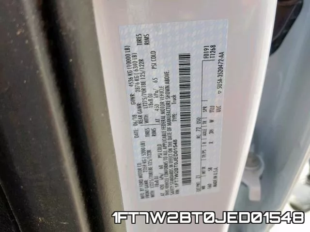 1FT7W2BT0JED01548 фото 2