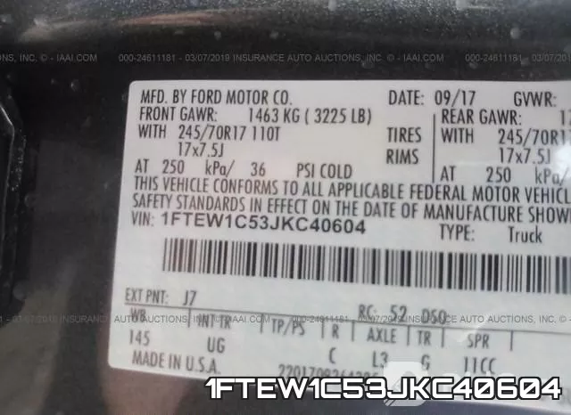 1FTEW1C53JKC40604 фото 10