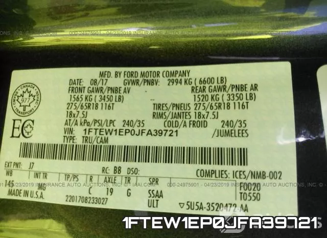 1FTEW1EP0JFA39721 фото 10