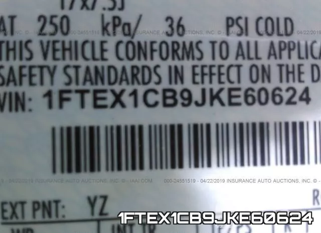 1FTEX1CB9JKE60624 фото 10