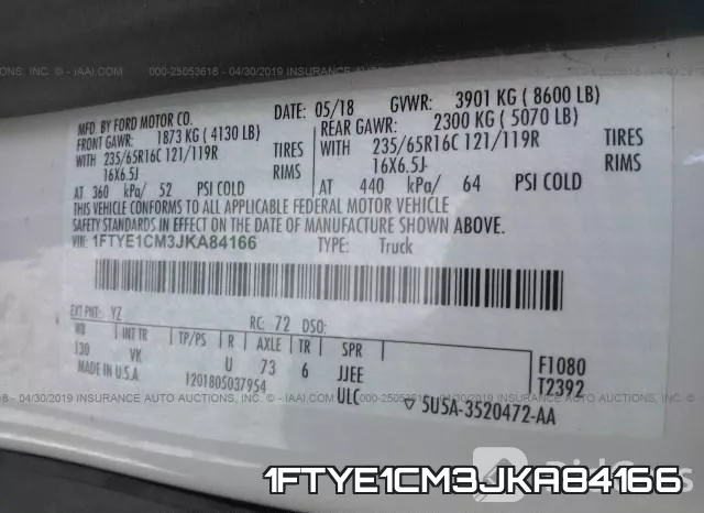 1FTYE1CM3JKA84166 фото 10