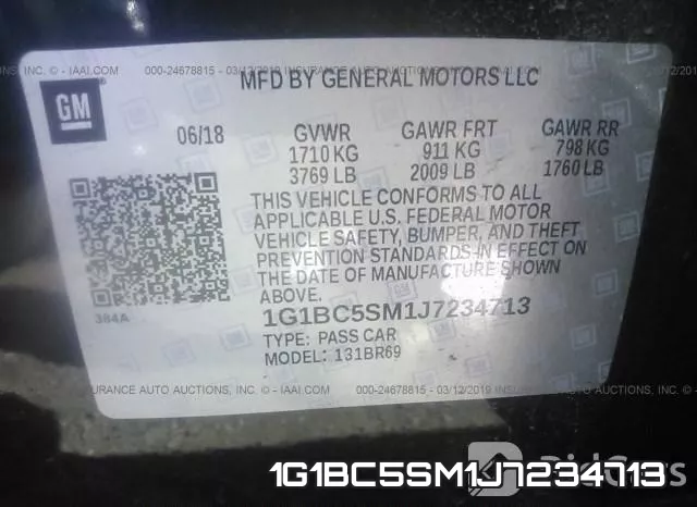 1G1BC5SM1J7234713 фото 10
