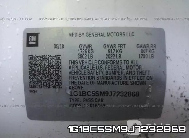 1G1BC5SM9J7232868 фото 10