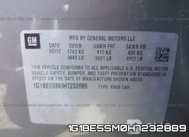 1G1BE5SM0H7232889 фото 10