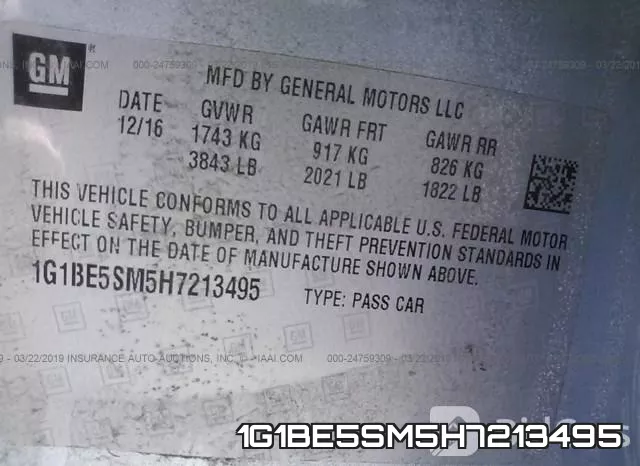 1G1BE5SM5H7213495 фото 10