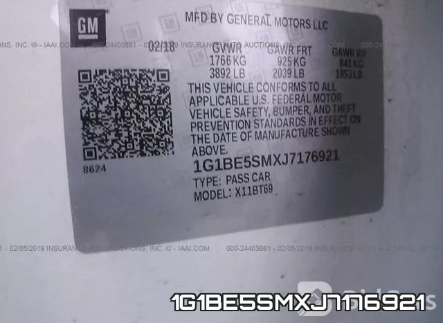 1G1BE5SMXJ7176921 фото 10