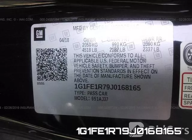 1G1FE1R79J0168165 фото 10
