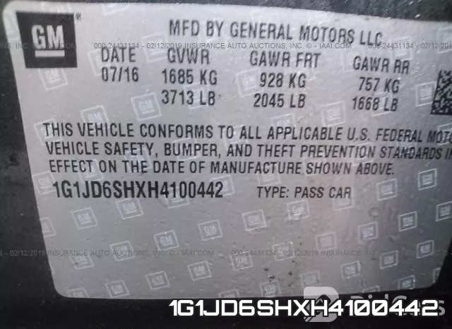1G1JD6SHXH4100442 фото 10