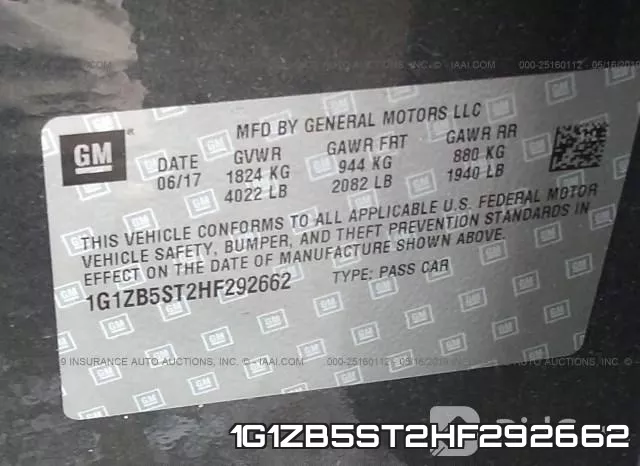 1G1ZB5ST2HF292662 фото 10