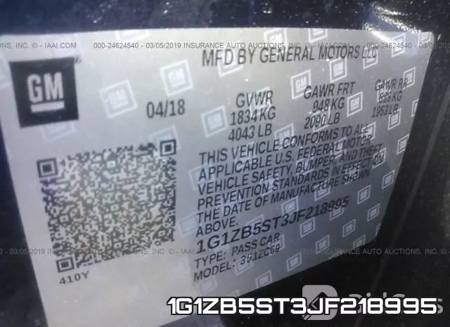 1G1ZB5ST3JF218995 фото 10