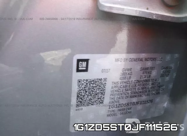 1G1ZD5ST0JF111526 фото 10