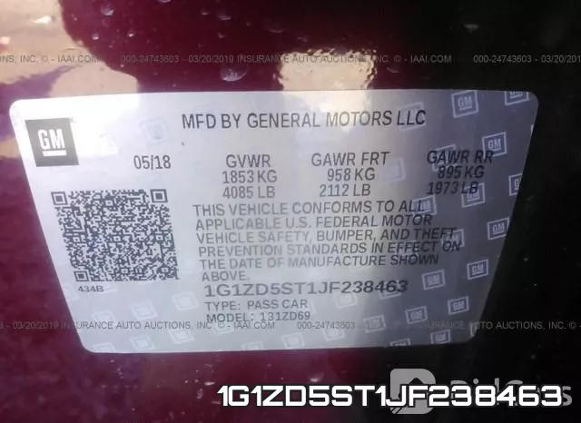 1G1ZD5ST1JF238463 фото 10