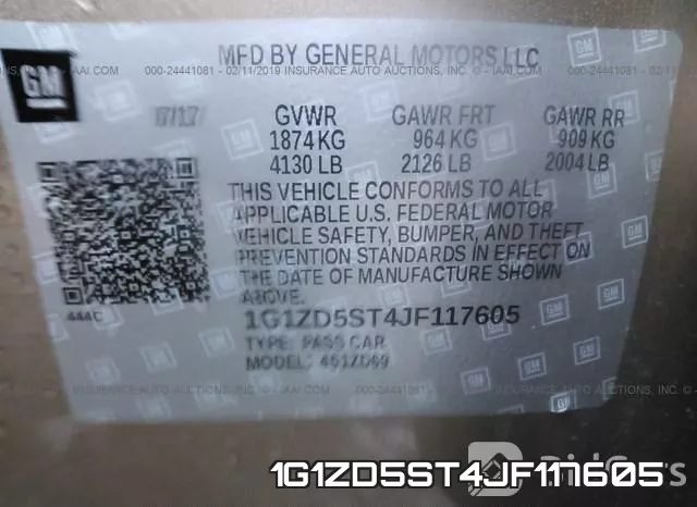 1G1ZD5ST4JF117605 фото 10
