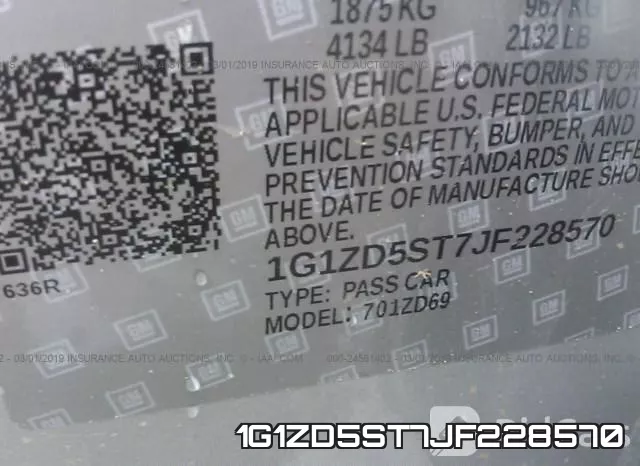 1G1ZD5ST7JF228570 фото 10