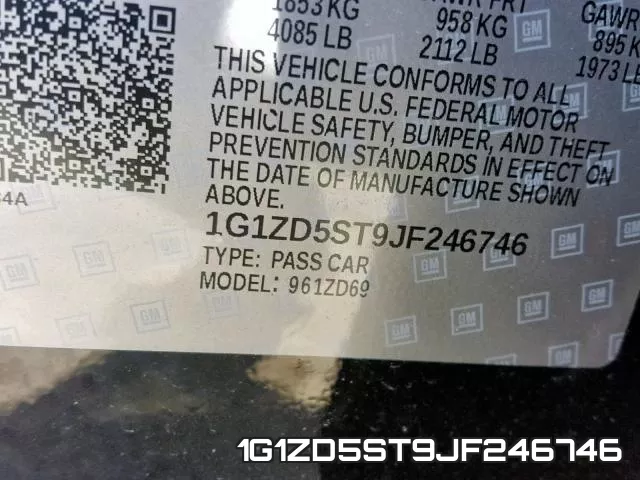1G1ZD5ST9JF246746 фото 2
