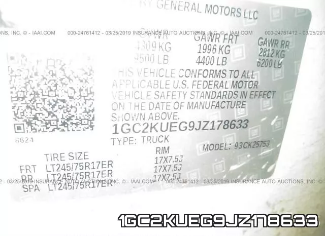 1GC2KUEG9JZ178633 фото 10