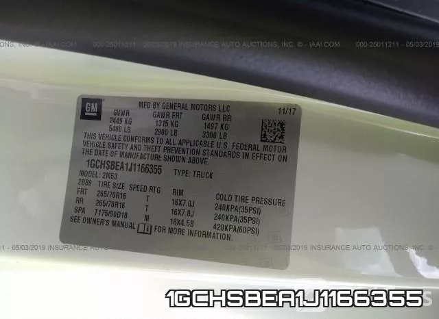 1GCHSBEA1J1166355 фото 10