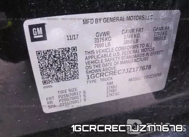 1GCRCREC7JZ177678 фото 10