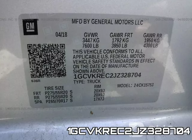 1GCVKREC2JZ328704 фото 10