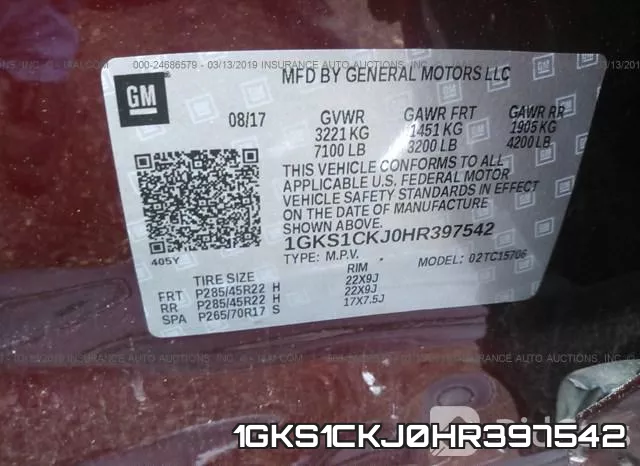 1GKS1CKJ0HR397542 фото 10