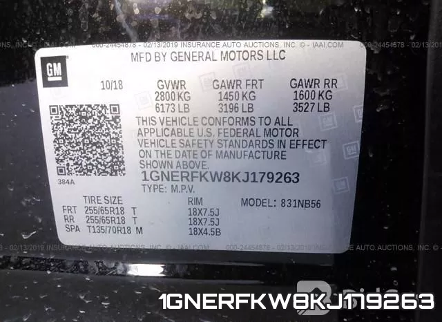 1GNERFKW8KJ179263 фото 10