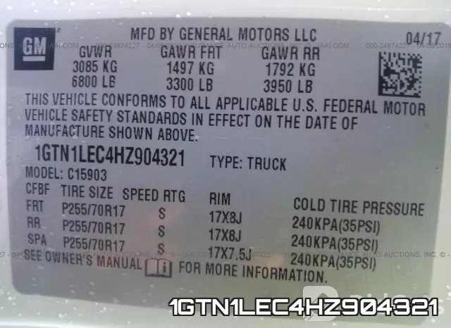1GTN1LEC4HZ904321 фото 10