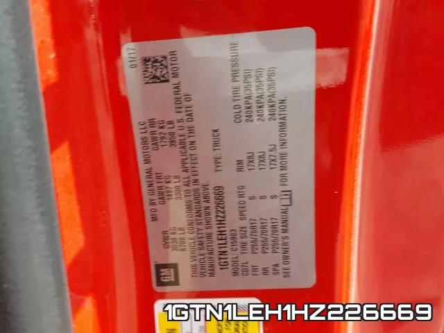 1GTN1LEH1HZ226669 фото 2