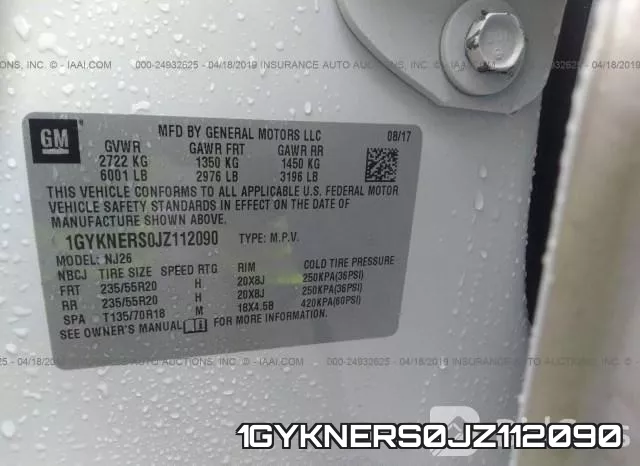 1GYKNERS0JZ112090 фото 10