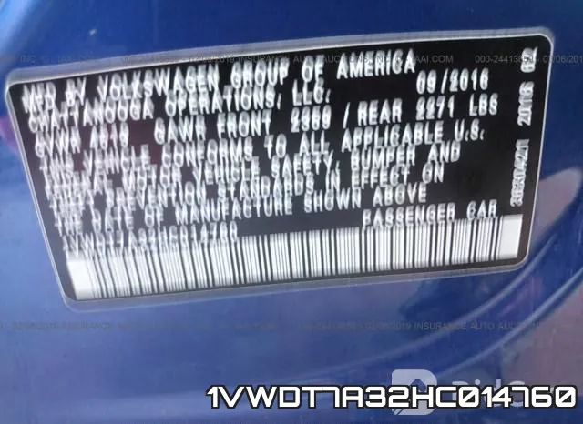 1VWDT7A32HC014760 фото 10