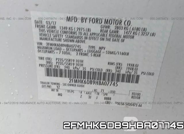 2FMHK6D89HBA07745 фото 10