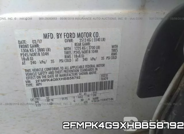 2FMPK4G9XHBB58792 фото 10