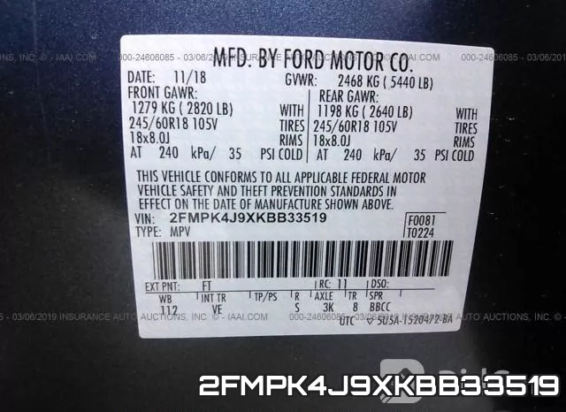 2FMPK4J9XKBB33519 фото 10