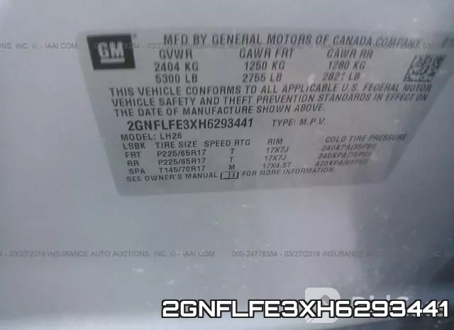 2GNFLFE3XH6293441 фото 10