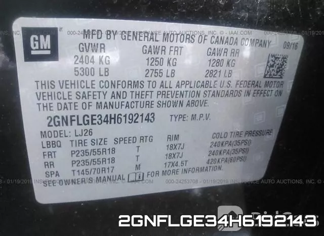 2GNFLGE34H6192143 фото 10