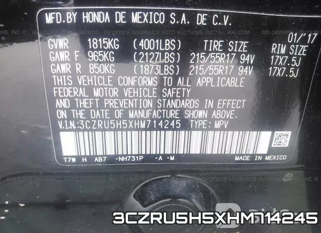 3CZRU5H5XHM714245 фото 10