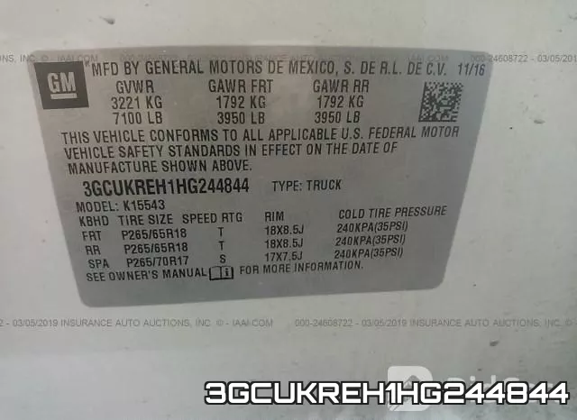 3GCUKREH1HG244844 фото 10