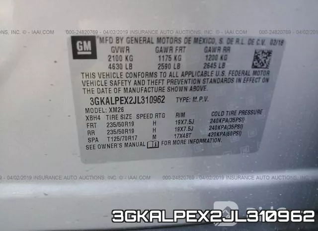 3GKALPEX2JL310962 фото 10