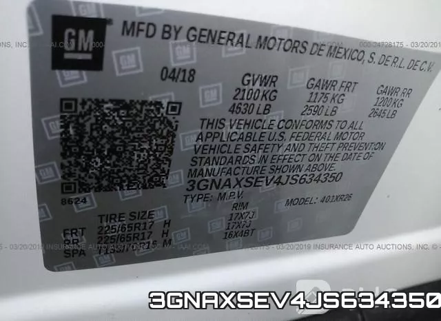 3GNAXSEV4JS634350 фото 10