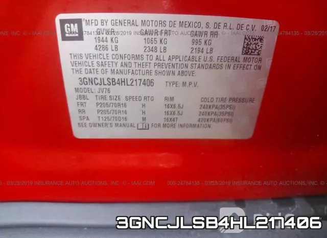 3GNCJLSB4HL217406 фото 10