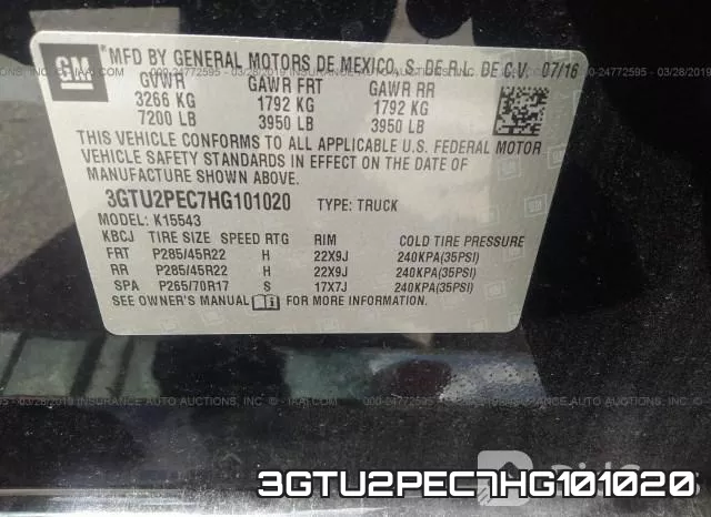 3GTU2PEC7HG101020 фото 10