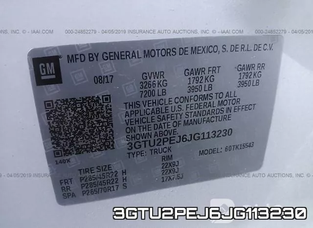 3GTU2PEJ6JG113230 фото 10