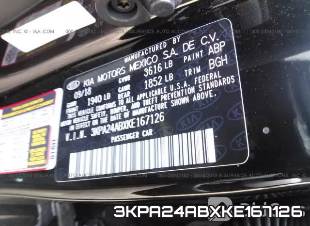 3KPA24ABXKE167126 фото 10