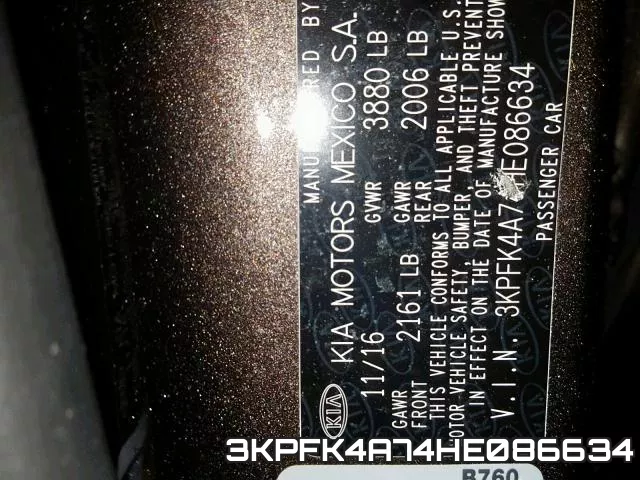 3KPFK4A74HE086634 фото 2