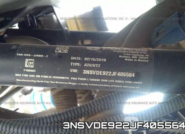 3NSVDE922JF405564 фото 2